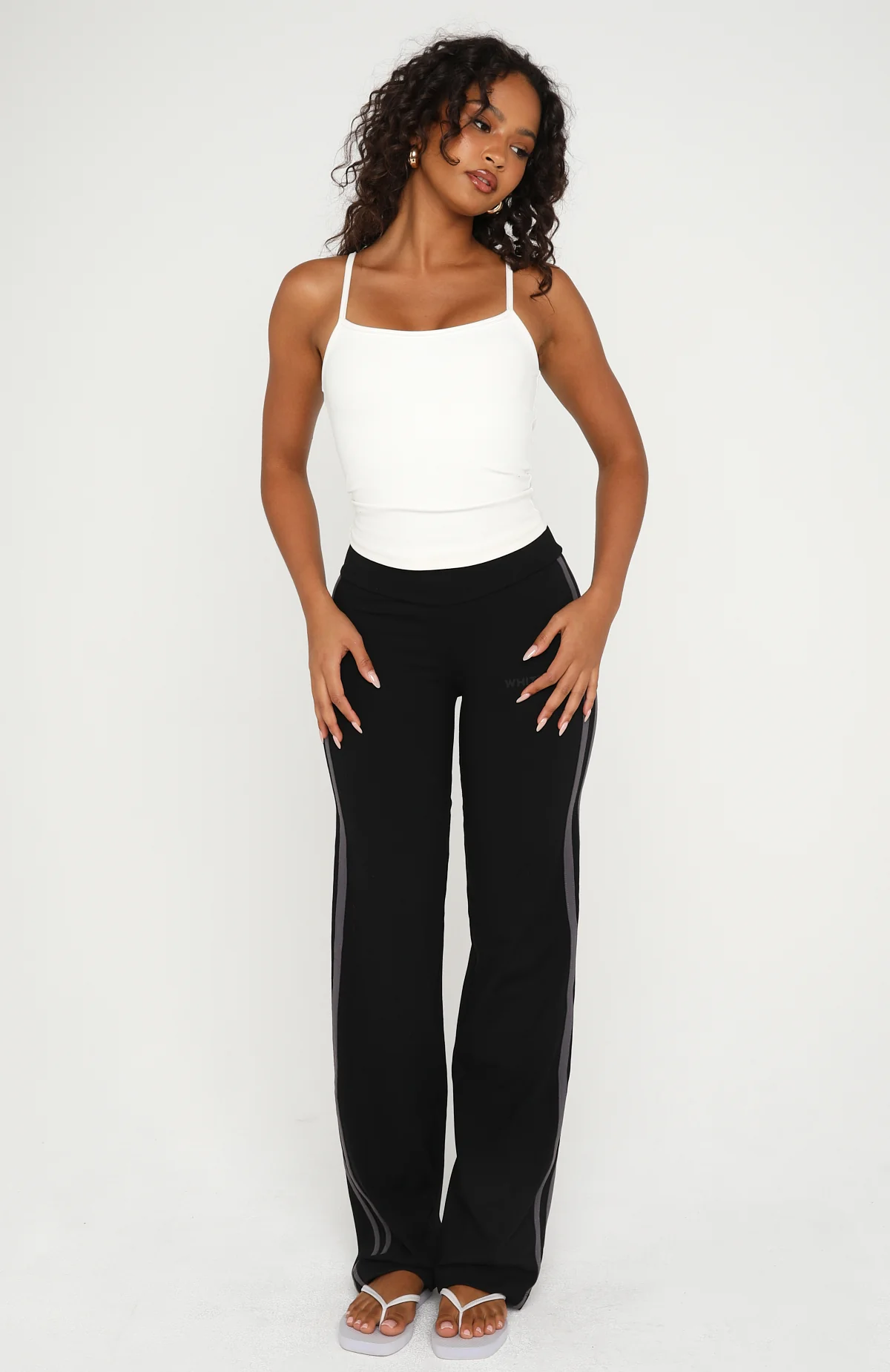 Almost Ready Straight Leg Pants Black