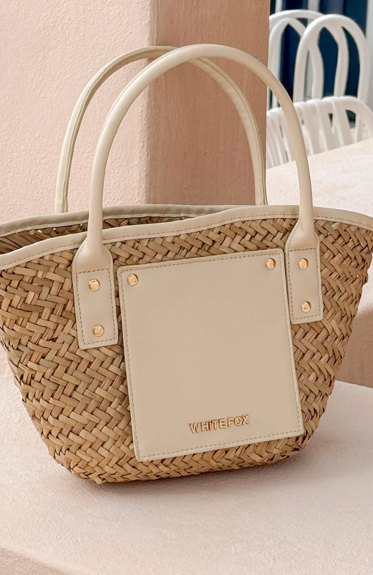 12746-vivienne-straw-top-handle-bag-cream-1.webp Vivienne Straw Top Handle Bag Cream