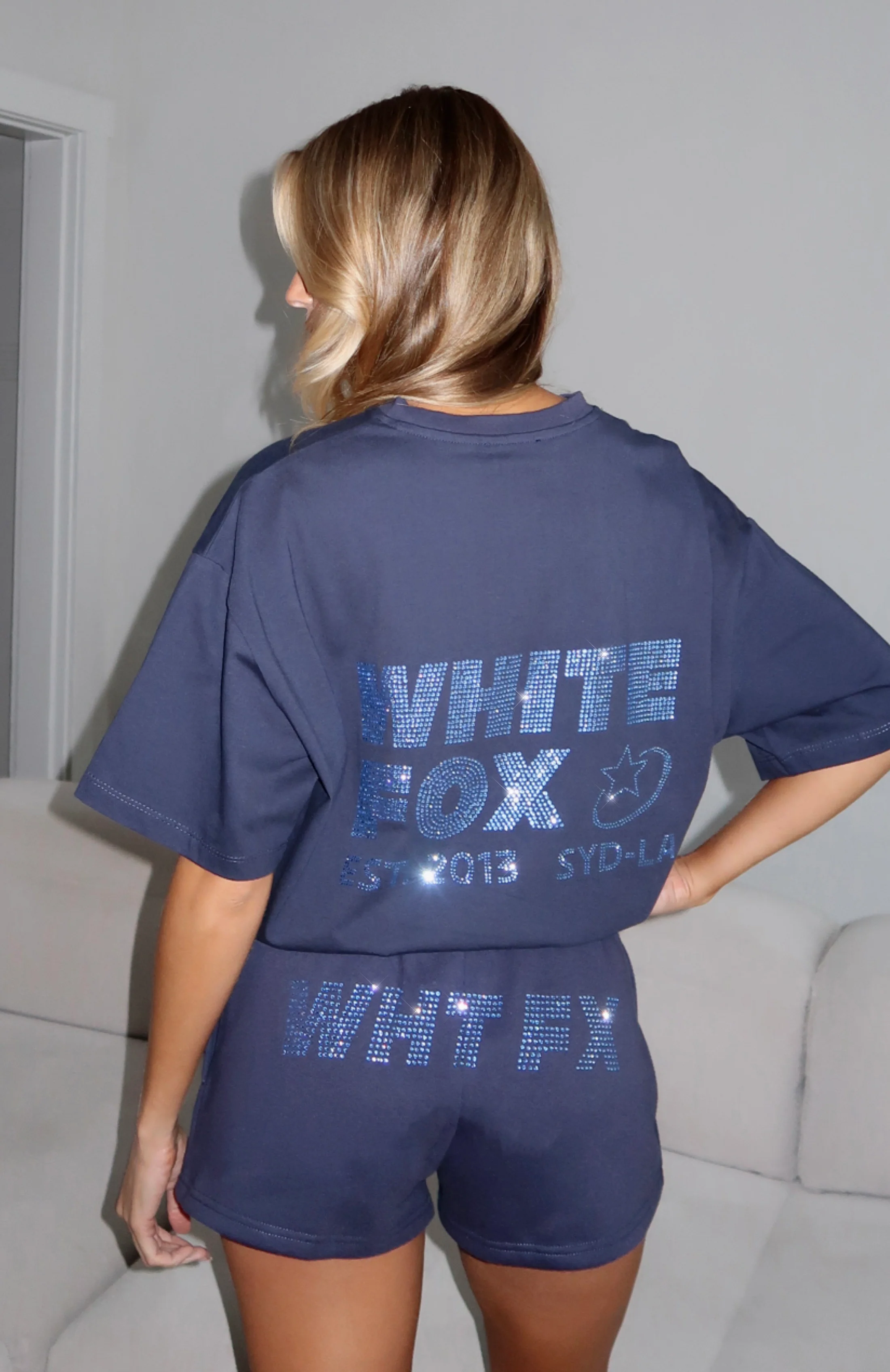 Always Shining Oversized Tee Navy