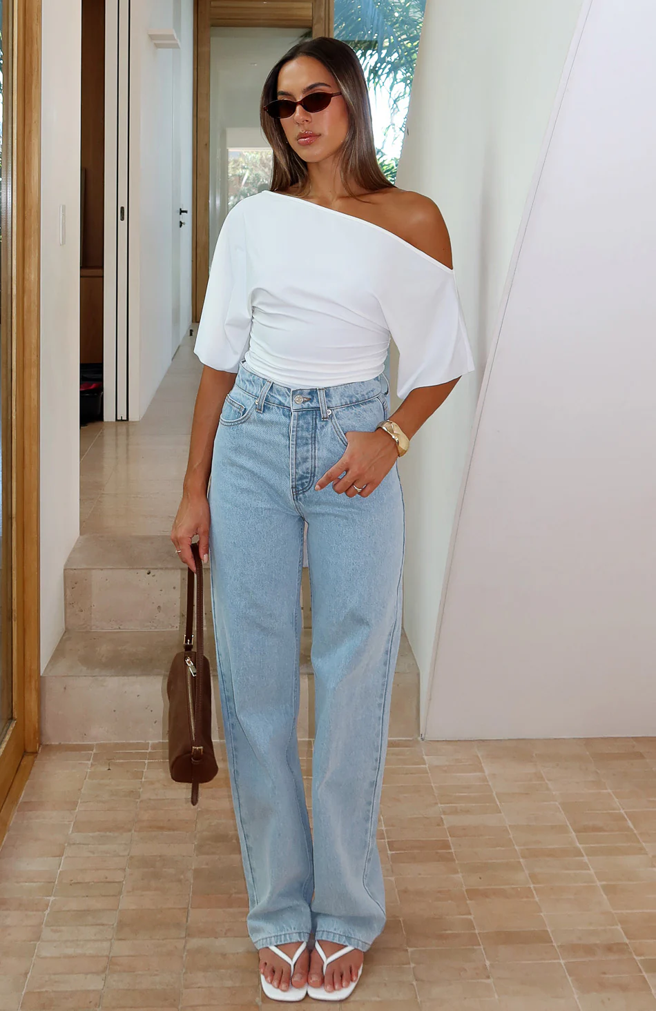 15442-always-with-me-high-rise-straight-leg-jeans-mid-blue-1.webp Always With Me High Rise Straight Leg Jeans Mid Blue