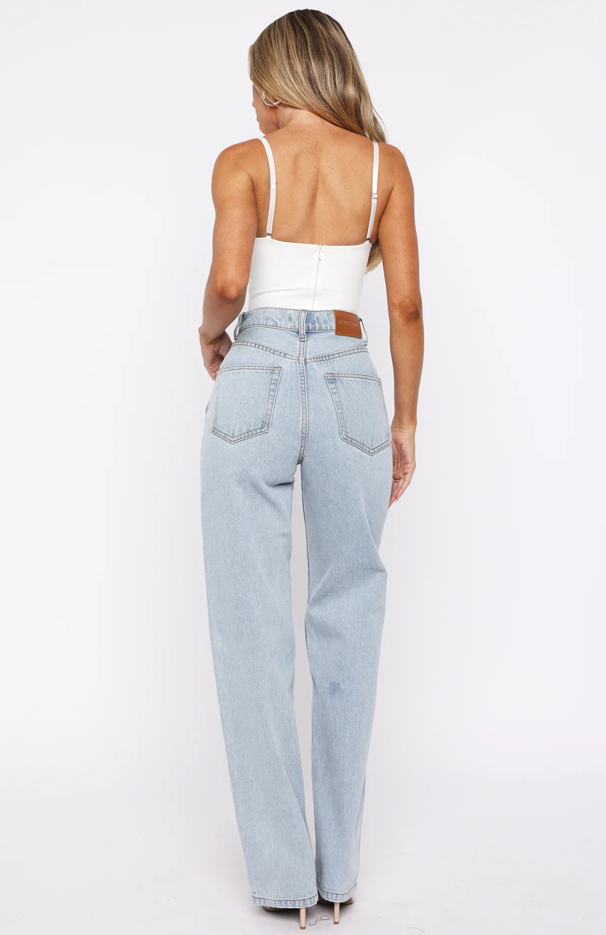 15442-always-with-me-high-rise-straight-leg-jeans-mid-blue-4.webp Always With Me High Rise Straight Leg Jeans Mid Blue