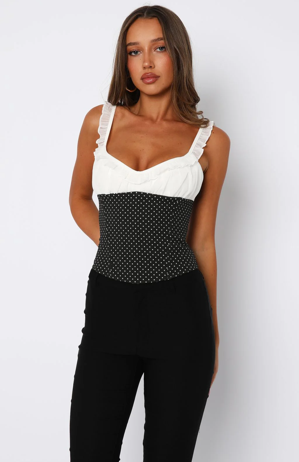 15657-angel-wings-bustier-ivory-polka-dot-2.webp Angel Wings Bustier Ivory/Polka Dot