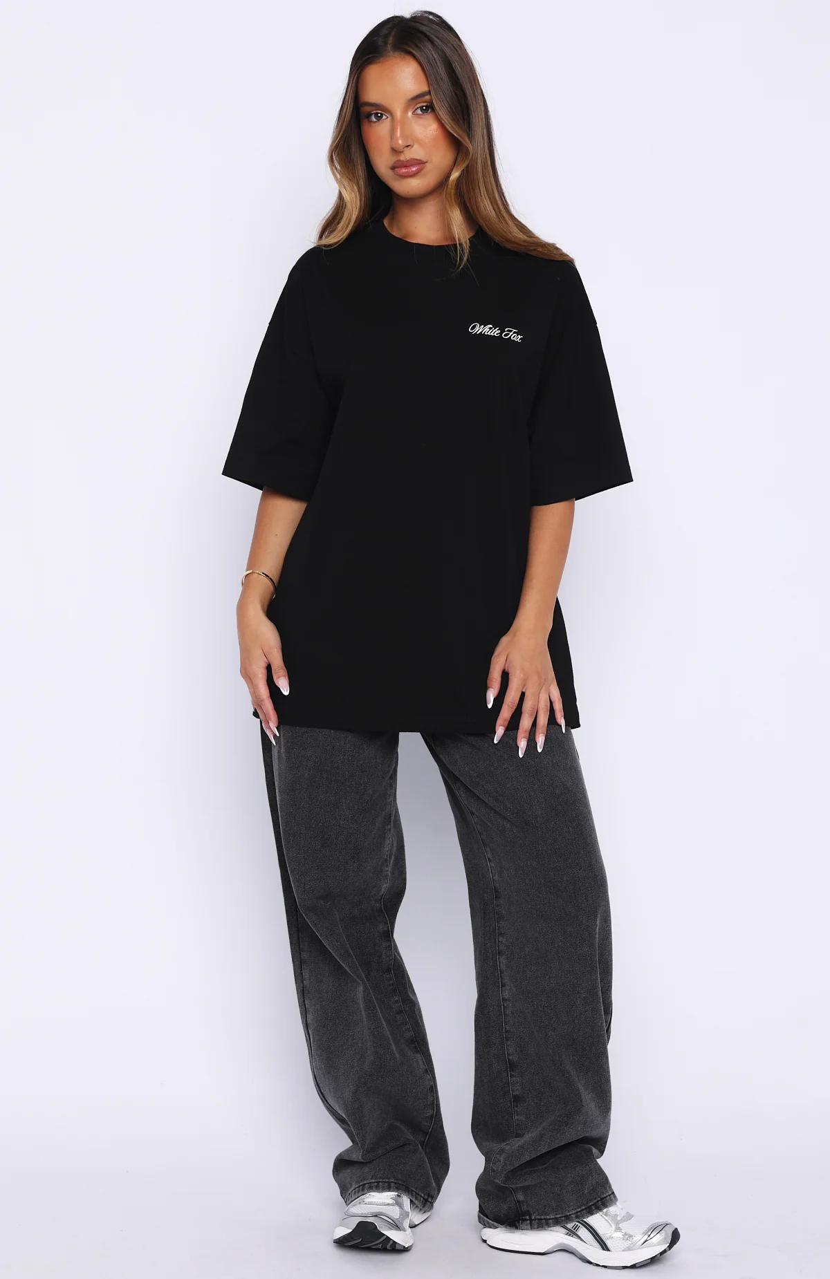 At Second Glance Oversized Tee Black