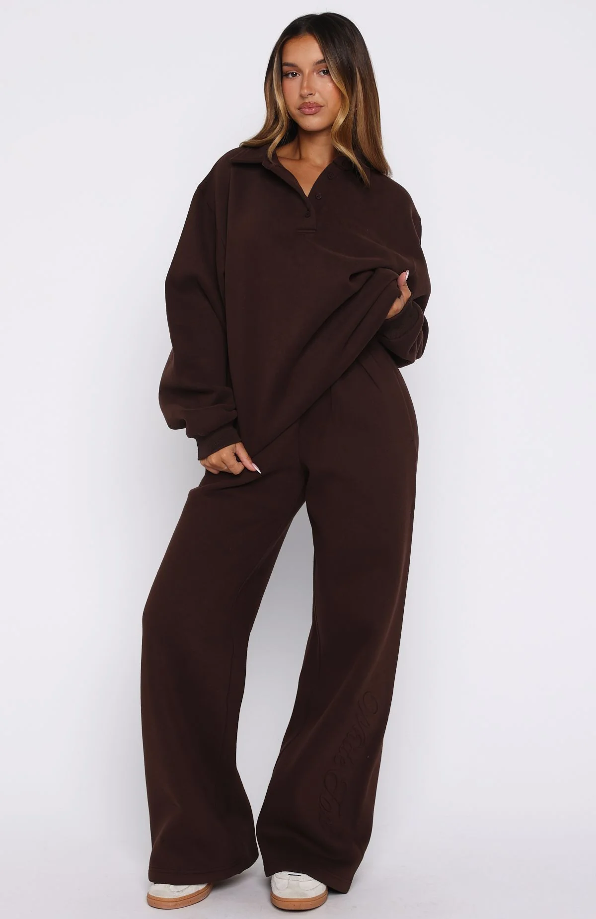 18930-chill-moves-oversized-henley-sweater-chocolate-5.webp Chill Moves Oversized Henley Sweater Chocolate