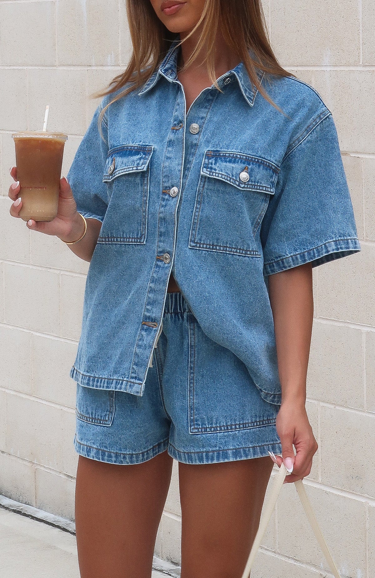 20572-denim-daydream-button-up-shirt-mid-blue-1.jpg Denim Daydream Button Up Shirt Mid Blue