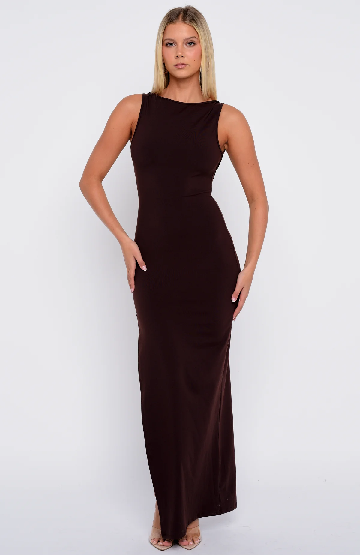 21118-don-t-want-to-be-apart-maxi-dress-dark-chocolate-2.webp Don't Want To Be Apart Maxi Dress Dark Chocolate
