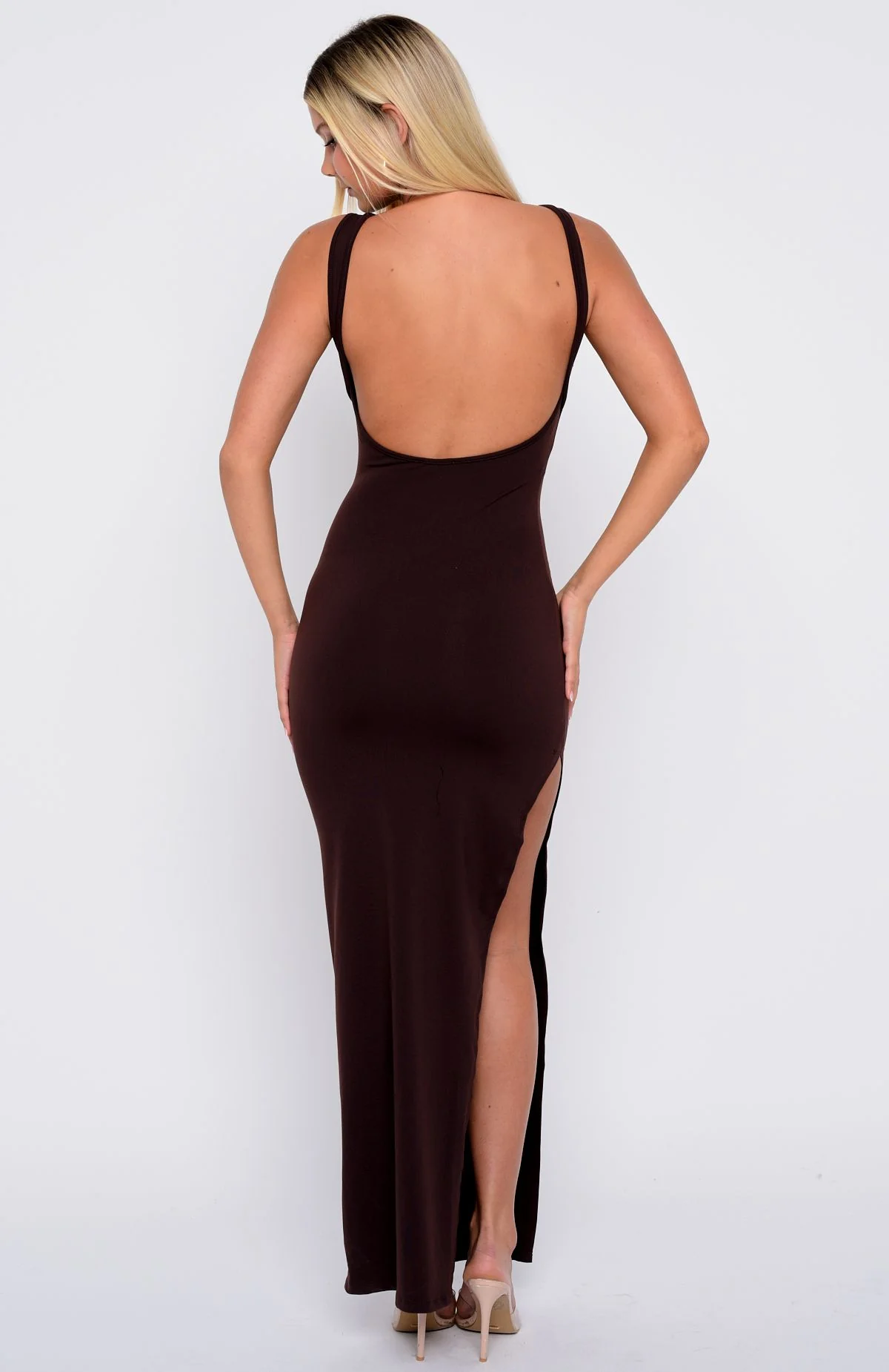 21118-don-t-want-to-be-apart-maxi-dress-dark-chocolate-4.webp Don't Want To Be Apart Maxi Dress Dark Chocolate