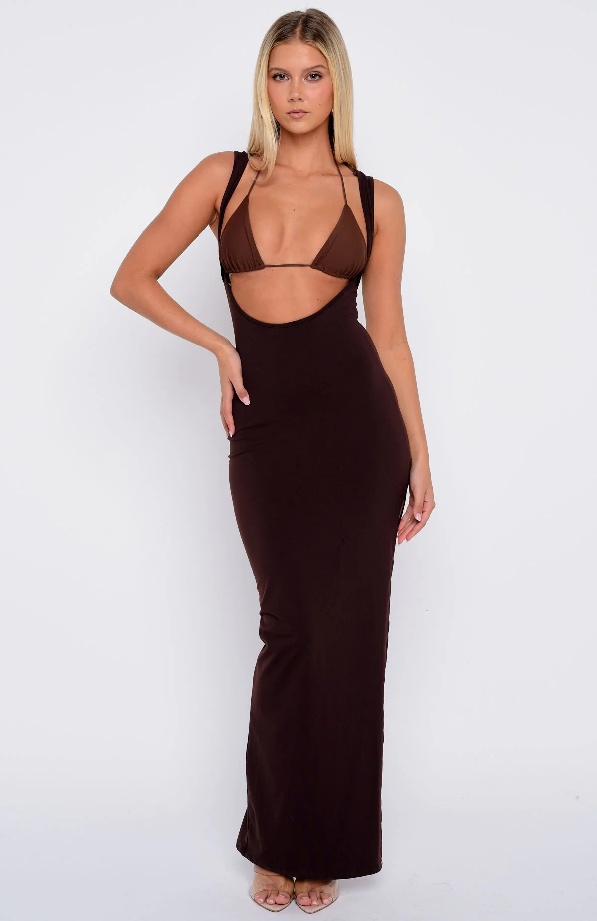 21118-don-t-want-to-be-apart-maxi-dress-dark-chocolate-5.webp Don't Want To Be Apart Maxi Dress Dark Chocolate