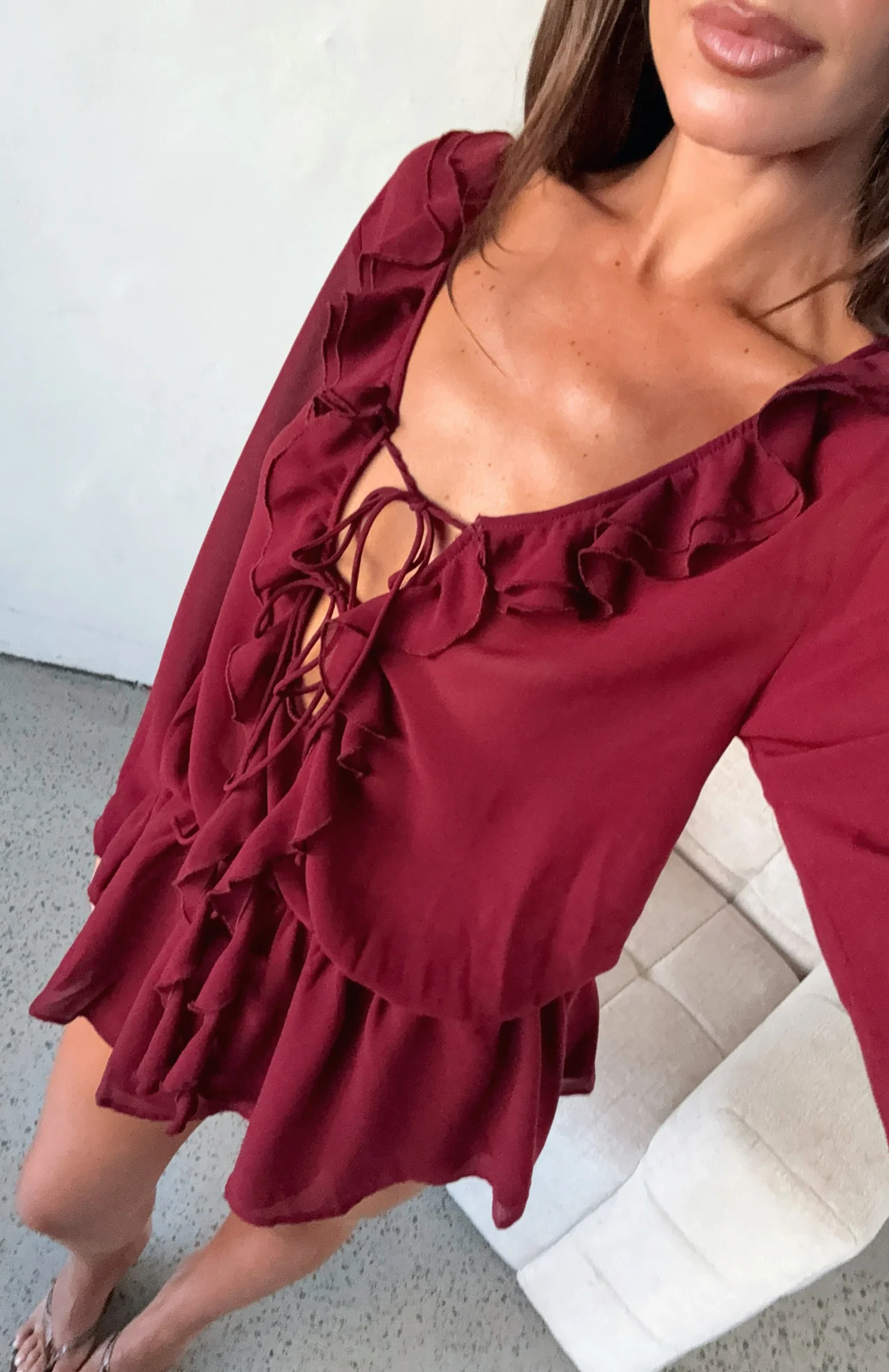 21846-eternal-energy-long-sleeve-mini-dress-burgundy-2.webp Eternal Energy Long Sleeve Mini Dress Burgundy