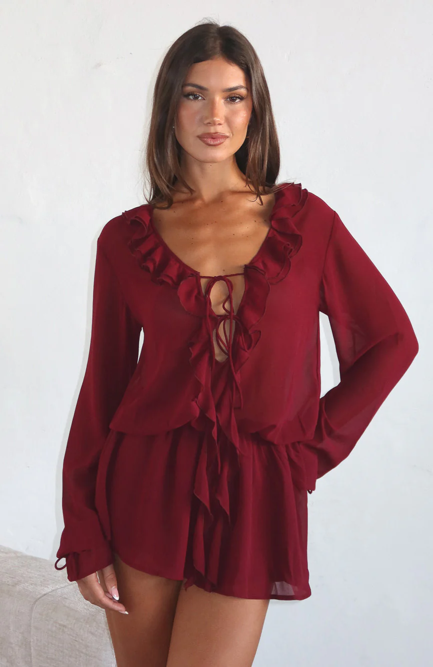 21846-eternal-energy-long-sleeve-mini-dress-burgundy-3.webp Eternal Energy Long Sleeve Mini Dress Burgundy