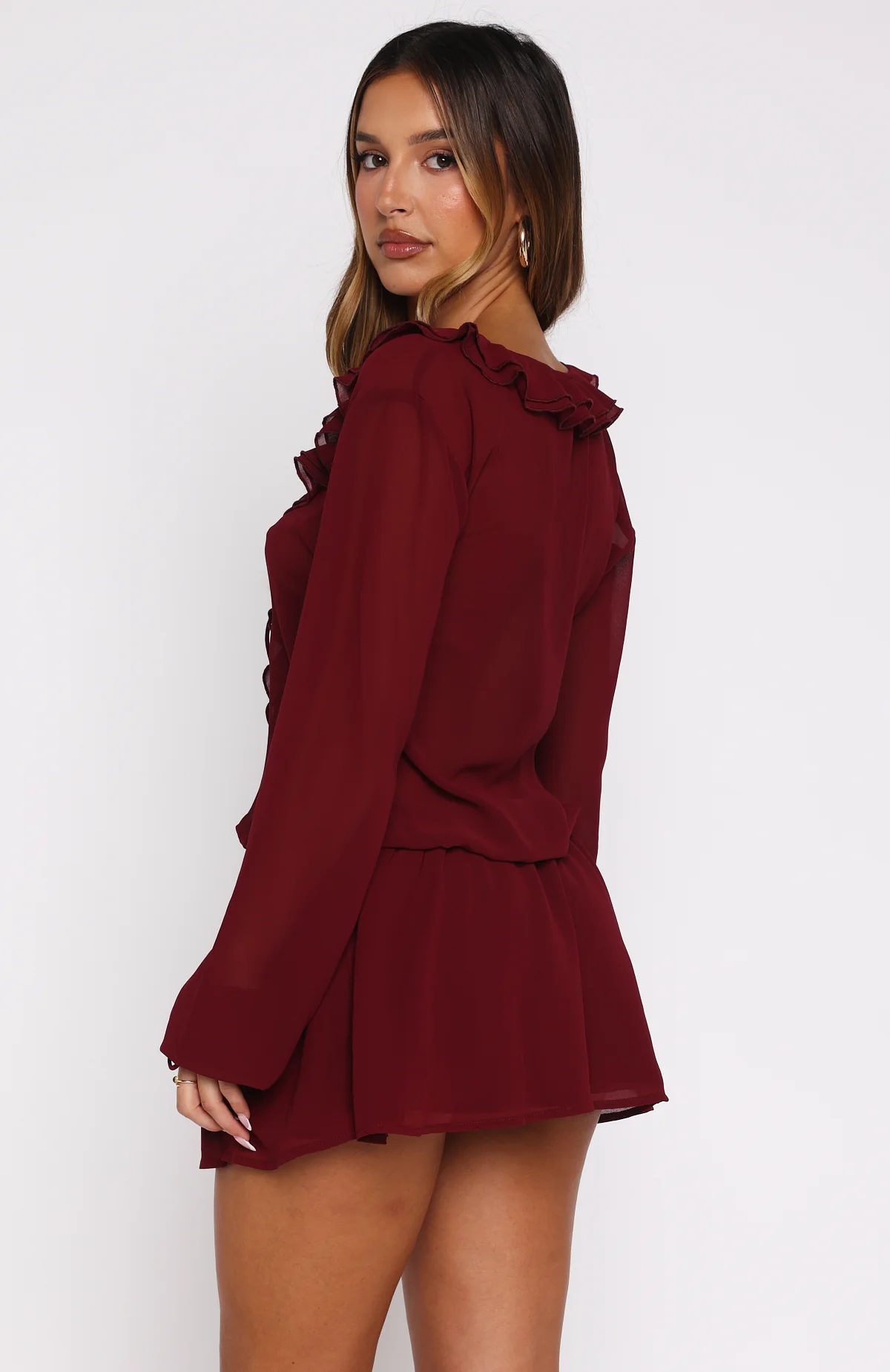 21846-eternal-energy-long-sleeve-mini-dress-burgundy-6.webp Eternal Energy Long Sleeve Mini Dress Burgundy