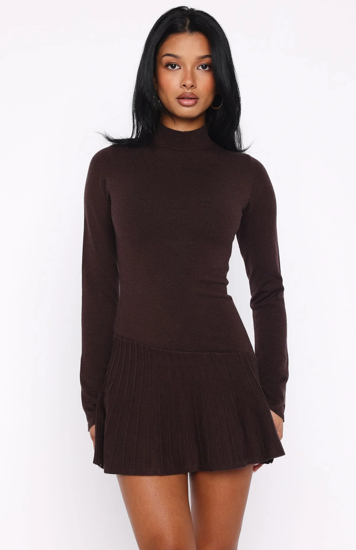22756-forever-her-long-sleeve-mini-dress-chocolate-2.webp Forever Her Long Sleeve Mini Dress Chocolate