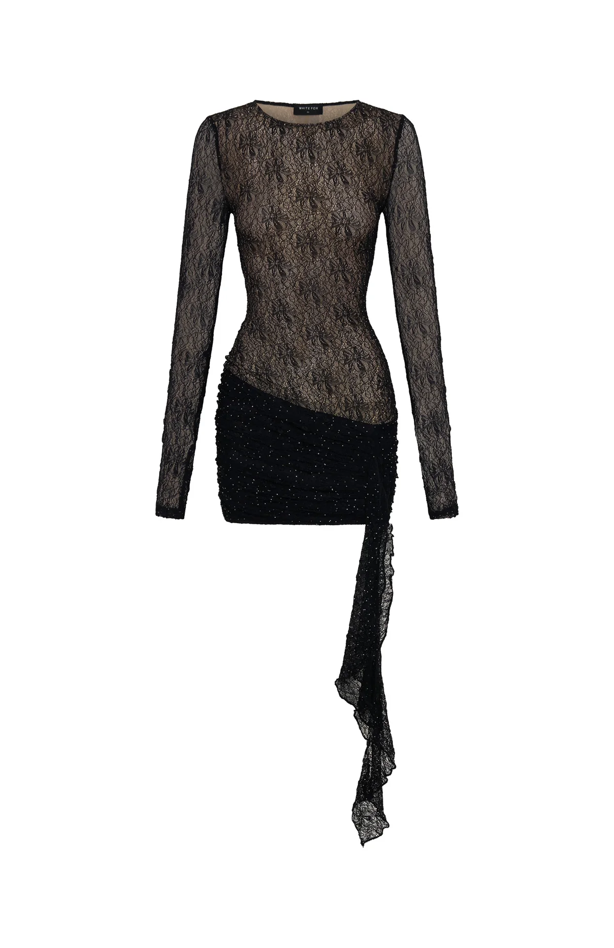 23478-glitter-up-long-sleeve-mini-dress-black-5.webp Glitter Up Long Sleeve Mini Dress Black