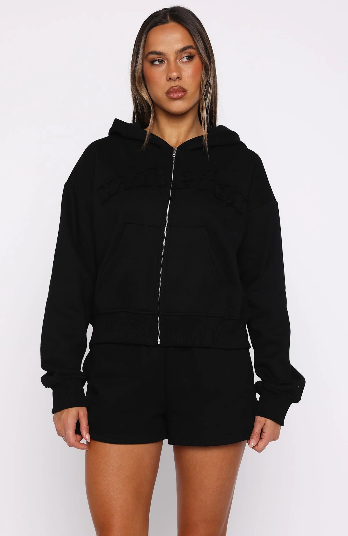 3149-from-the-archives-lexi-boxy-zip-front-hoodie-black-2.webp From The Archives Lexi Boxy Zip Front Hoodie Black
