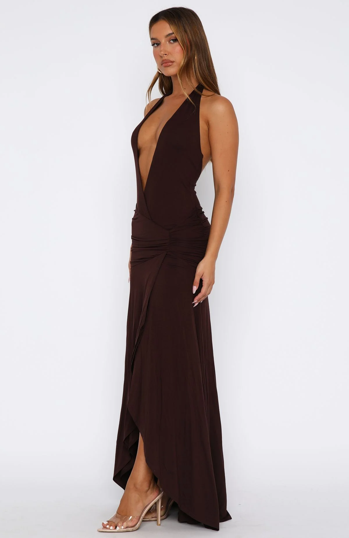 3500-grande-dame-maxi-dress-chocolate-3.webp Grande Dame Maxi Dress Chocolate