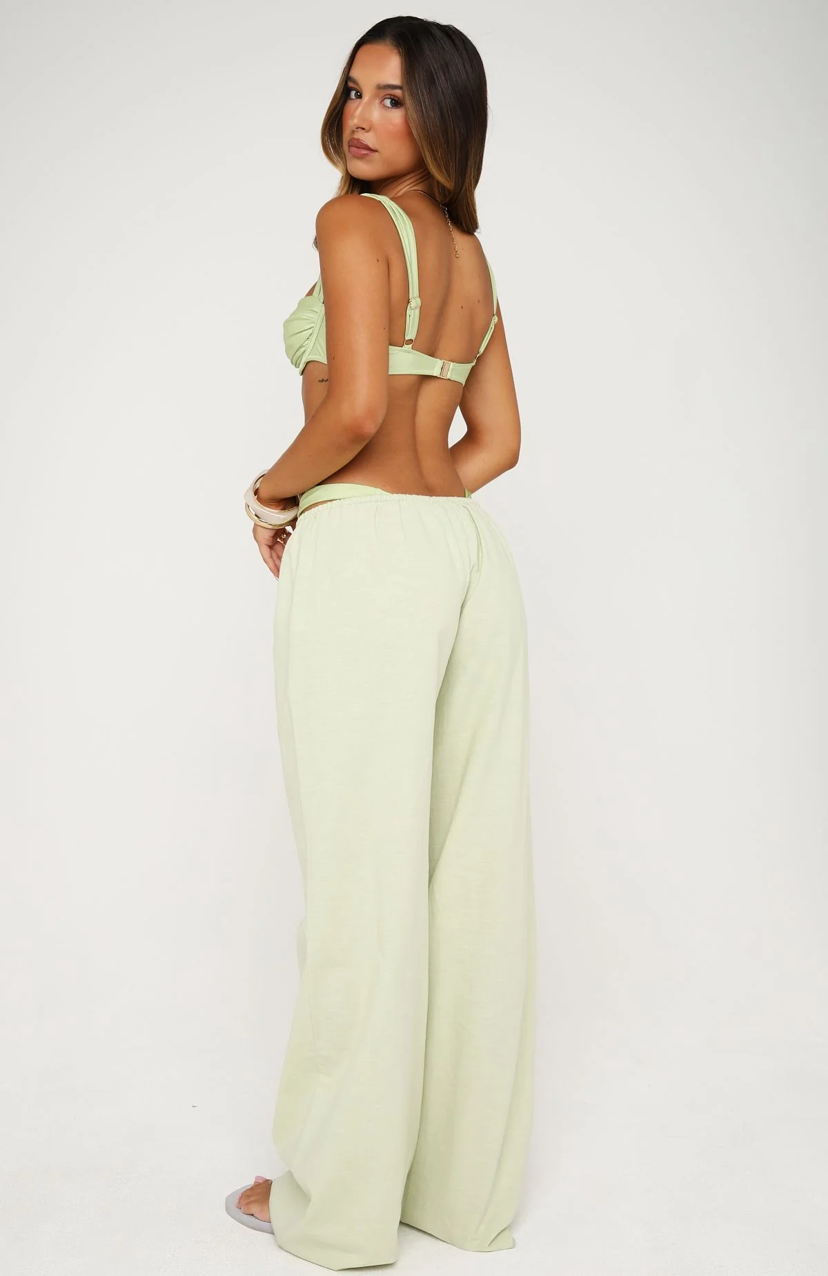 Lover's Refresh Linen Pants Pistachio