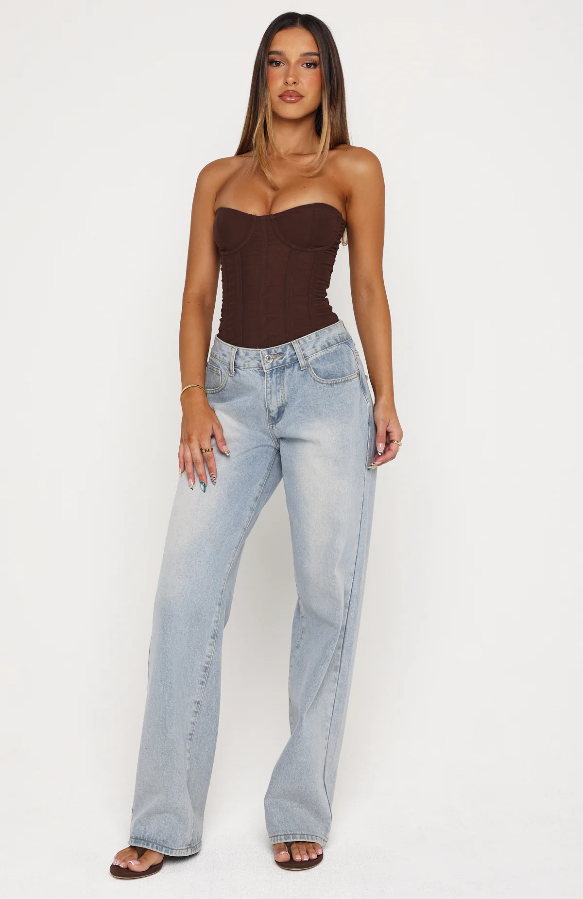 Pinky Promise Strapless Bustier Chocolate