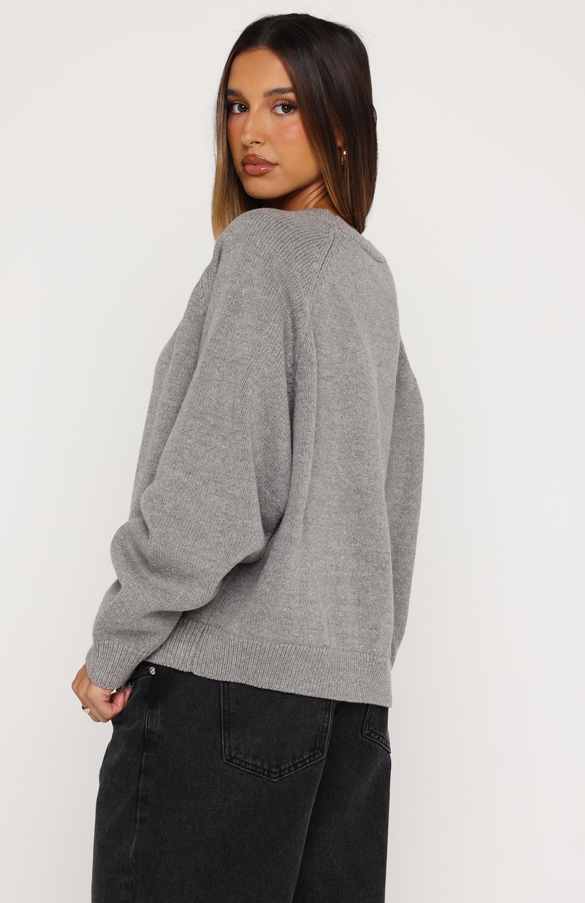 Reia Knit Sweater Grey